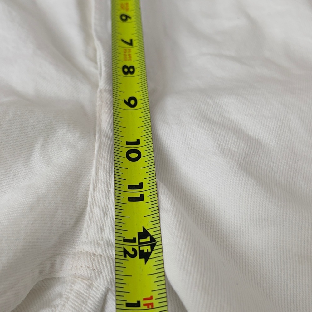NWT Madewell Low-Slung Baggy Wide Leg White Denim Jeans rigid cotton size 32 - Picture 13 of 15